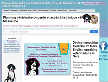 Tablet Screenshot of clinique-veterinaire-sachde.fr